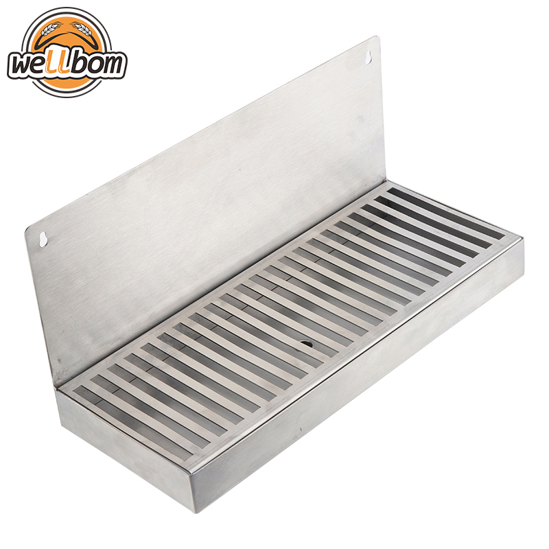 Stainless Steel Drip Tray - 12" x 6" For Faucet Draft Beer wall mount Home brewing Kegging Equipment,New Products : wellbom.com